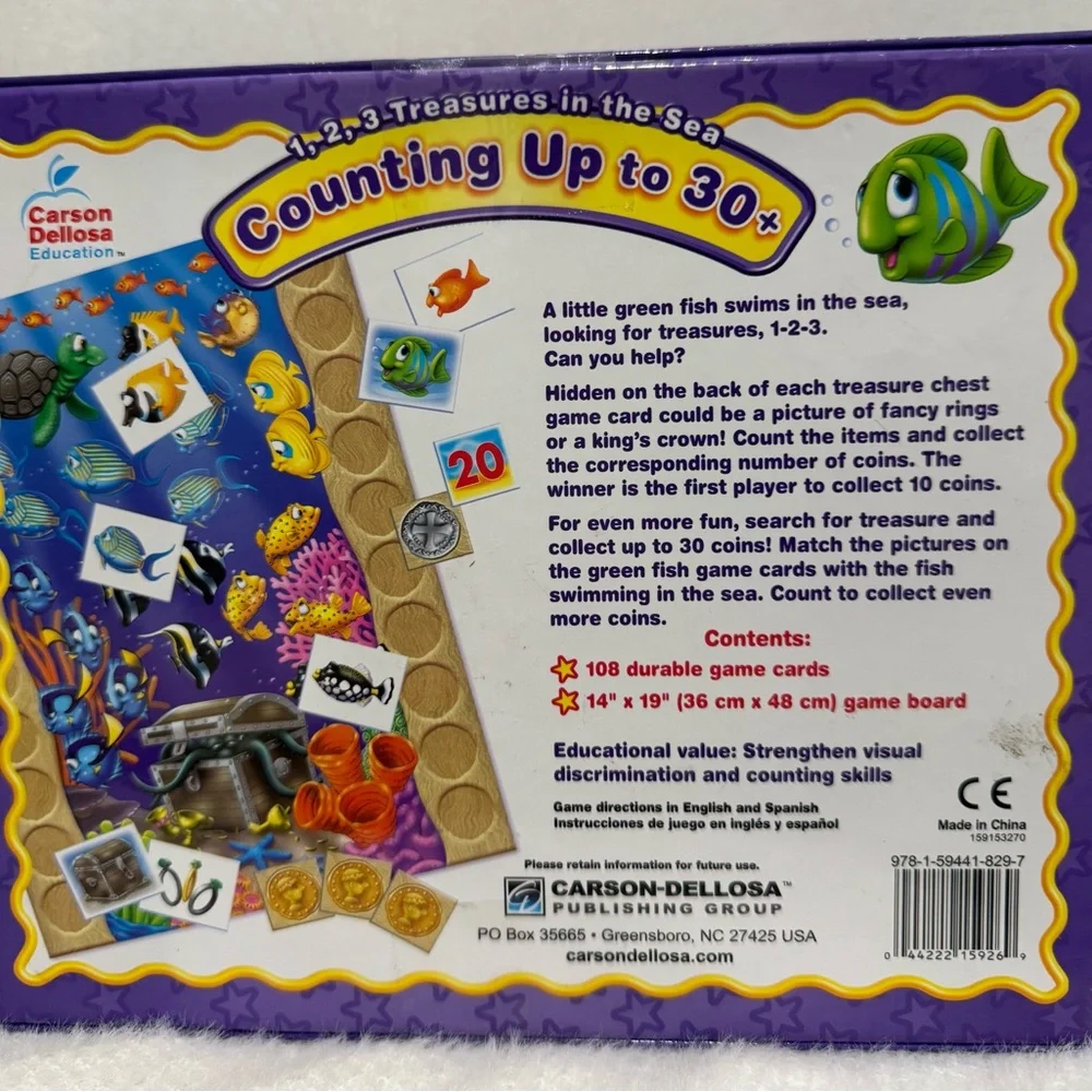 Pre-Loved Carson Dellosa Counting Up to 30+ Kids Educational Game